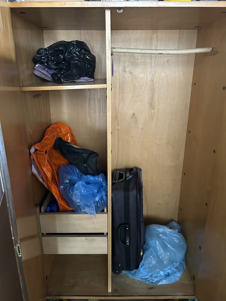 Szafa dębowa PRL dwudrzwiowa stan db plus