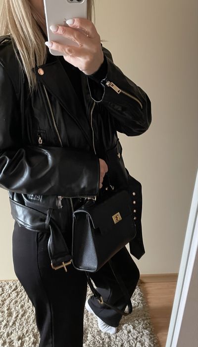 Куртка косуха, шкірянка НОВА , розмір S zara