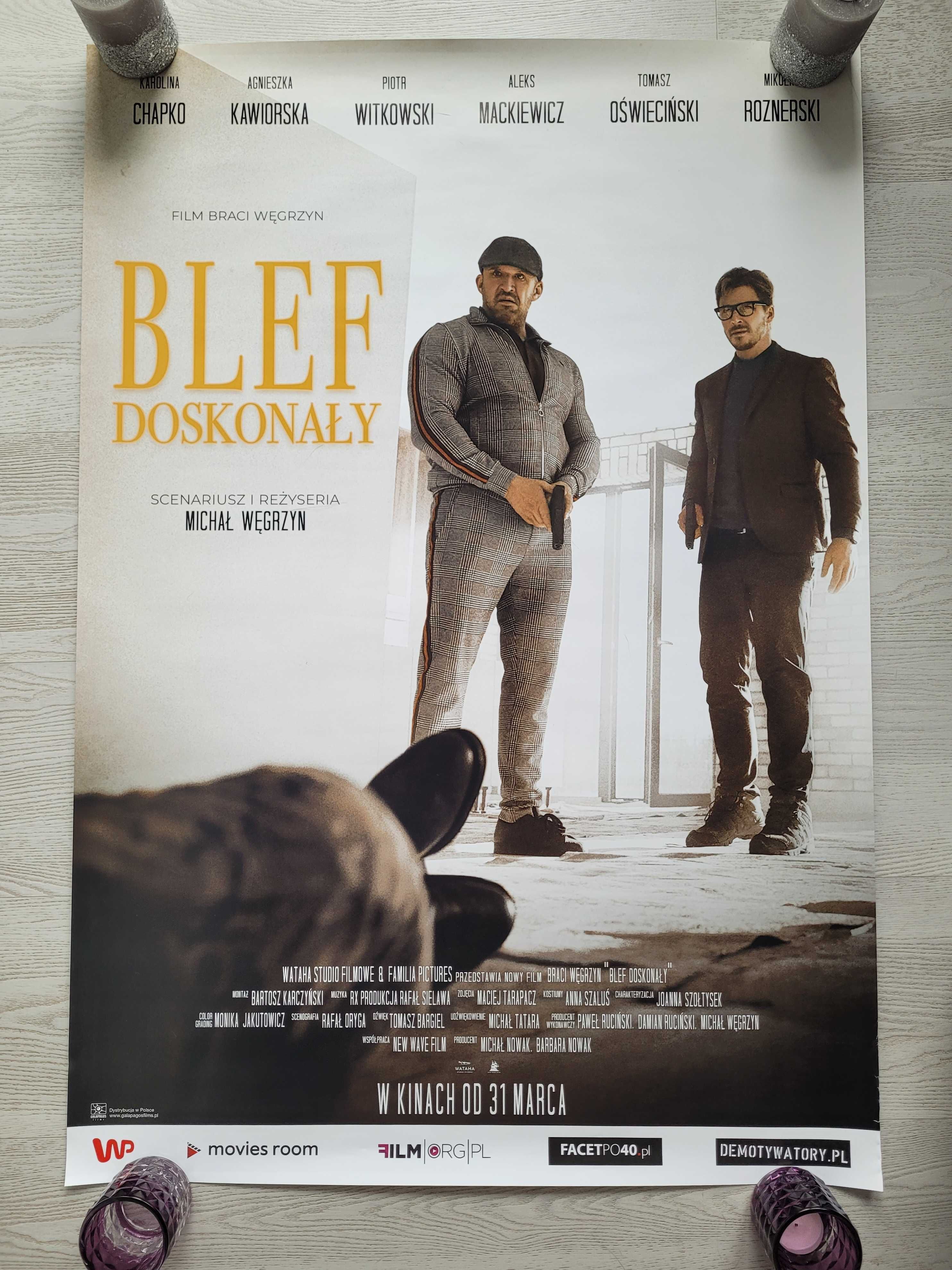 Plakat kinowy z filmu Blef doskonały Roznerski film polski