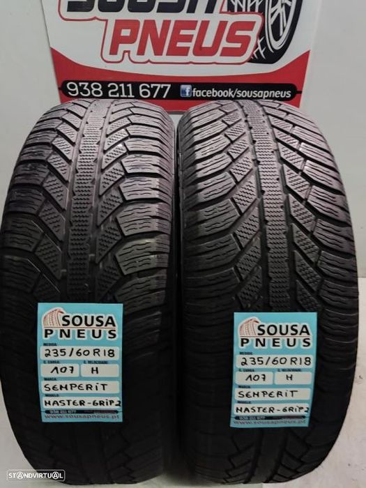 2 pneus semi novos 235-60r18 semperit - oferta dos portes