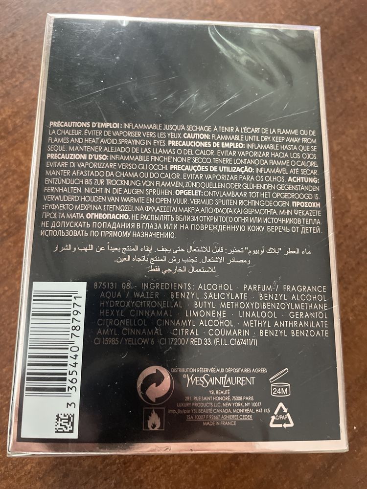 Perfum black opium 90ml.,nowe