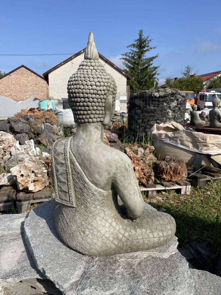 BUDDA Rzeźba Figurka Ogrodowa Posąg Posążek Buddha Rzeźba Ogrodowa