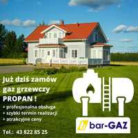 Gaz grzewczy propan do ogrzewania, zbiornika przydomowego, LPG