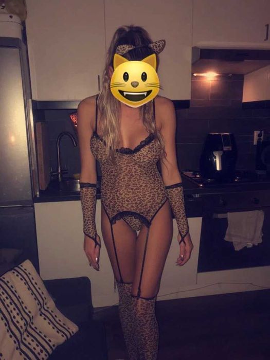 Panterka M S pantera strój erotyczny sexy seksowny damski komplet M S