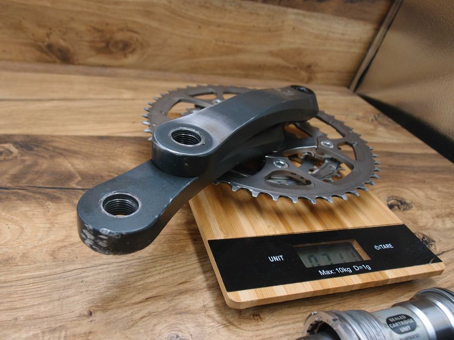 korba rowerowa Shimano XTR FC-M952 VIA Japan szarak + suport BB-M952