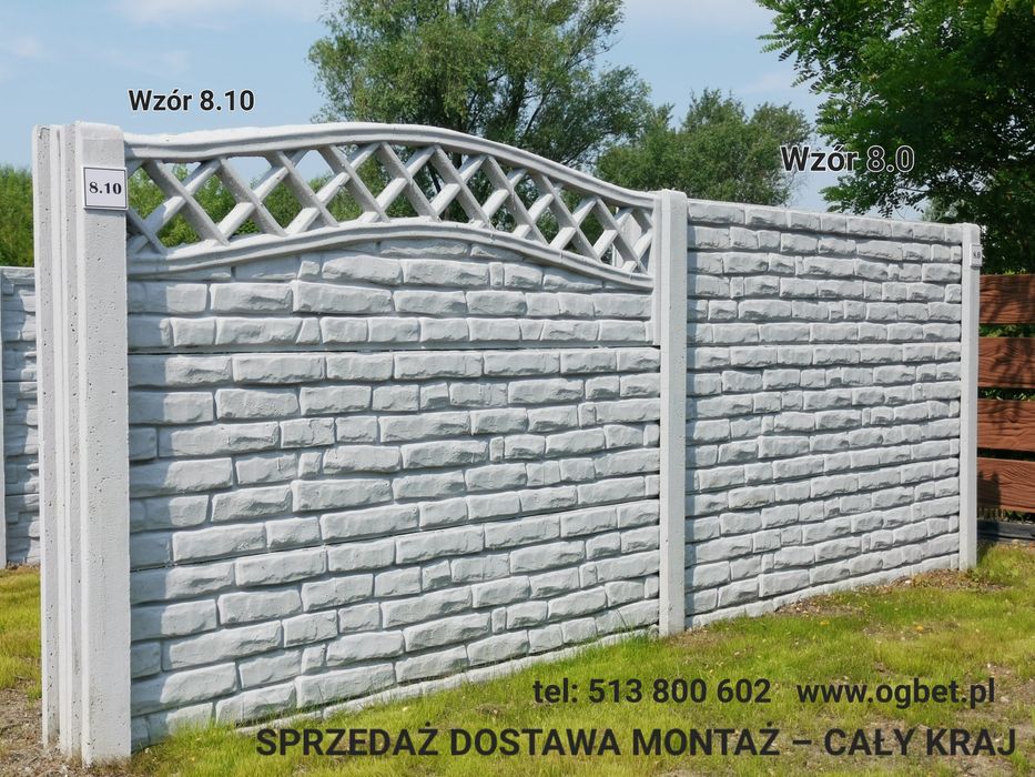 OGRODZENIA PANELOWE Panel Podmurówka Ogrodzenie Montaż Panele Przęsła