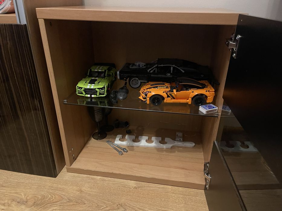 Meble modułowe do salonu IKEA BESTA - rtv, witryna, szafka