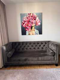 Kanapa sofa 2-osobowa Kris, nowoczesne wnętrze, klasyk