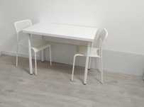 LINNMON / ADILS Mesa, branco, 100x60 cm + 2 cadeiras