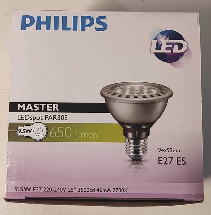 Żarówka punktowa LED PHILIPS Master LEDspot PAR30S | E27 9,5-75W 2700K