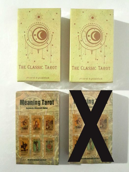 Baralhos Cartas Tarot Clássico / Significado p/ Principiantes Selados