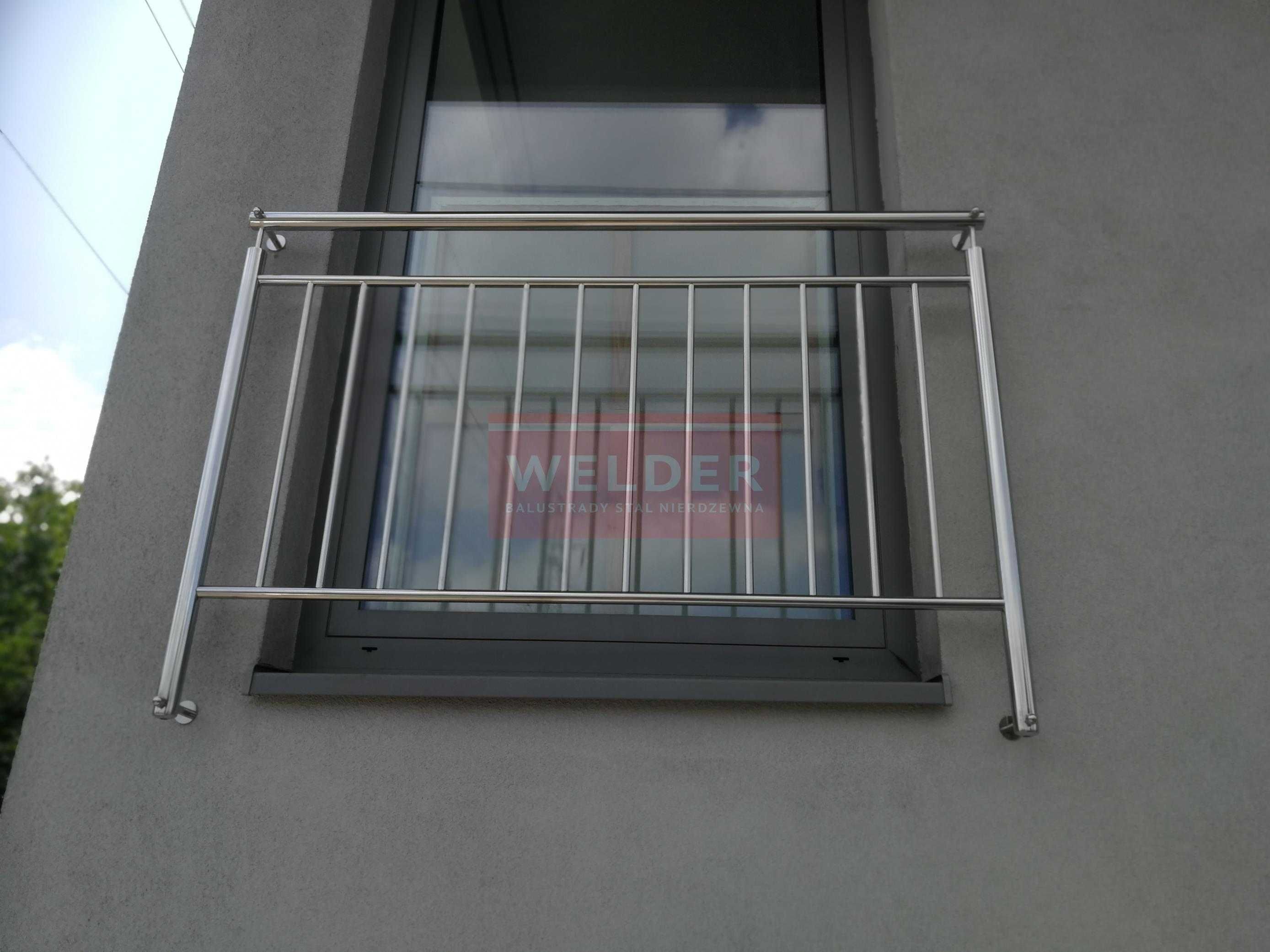 Barierka Balustrada Schodowa Nierdzewna Szkło Poręcz Schody