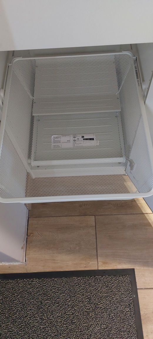 Kosz druciany z prowadnicami  ikea do szafy pax 50x58