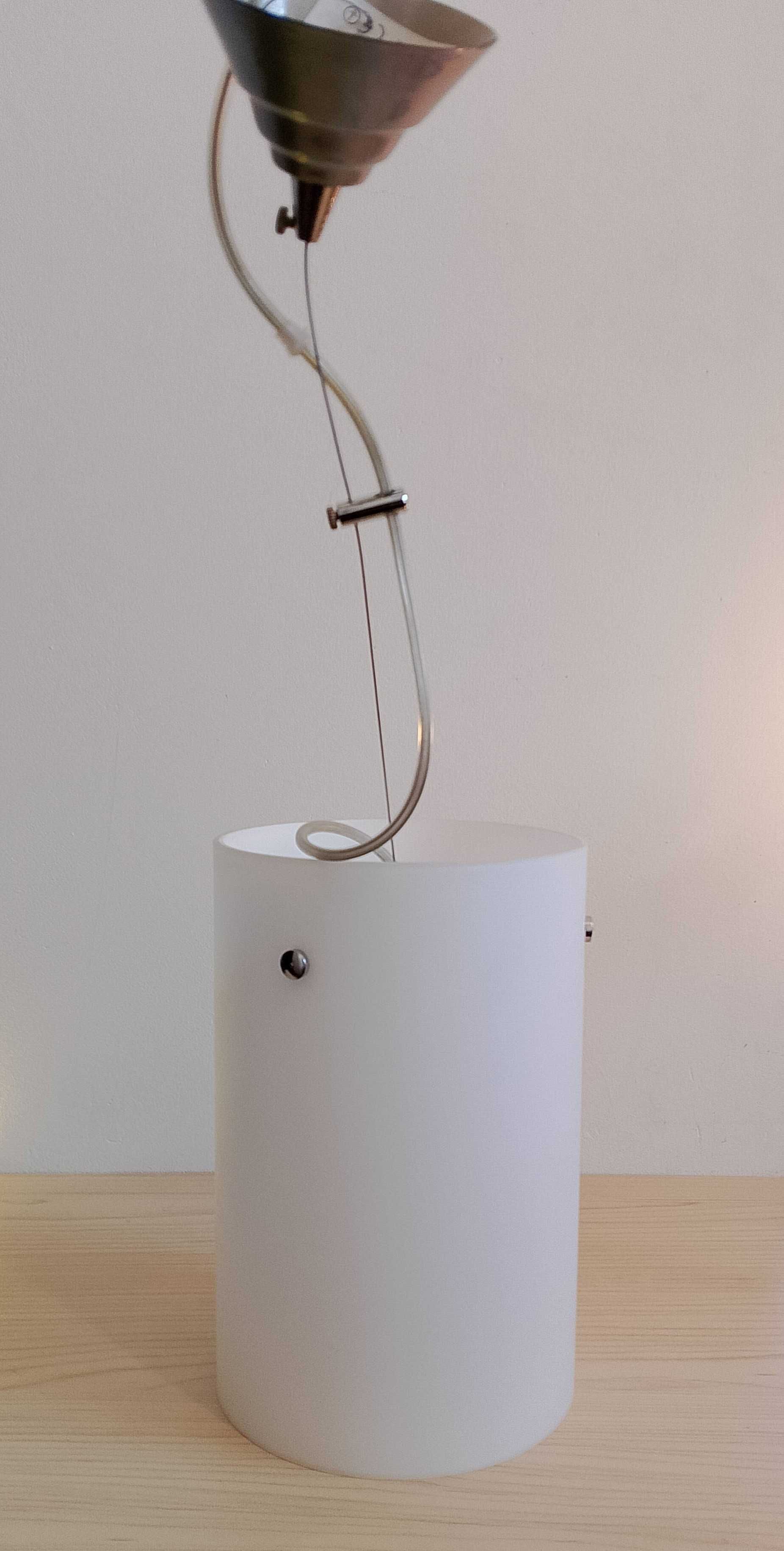 Lampa sufitowa biała, mleczna/ Kaja.
