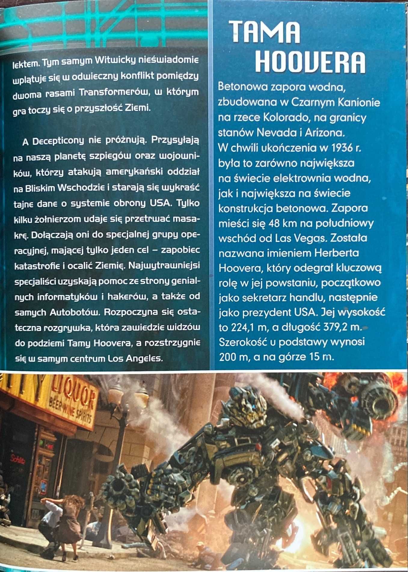 Film DVD Transformers Tom 1 Książka i Film