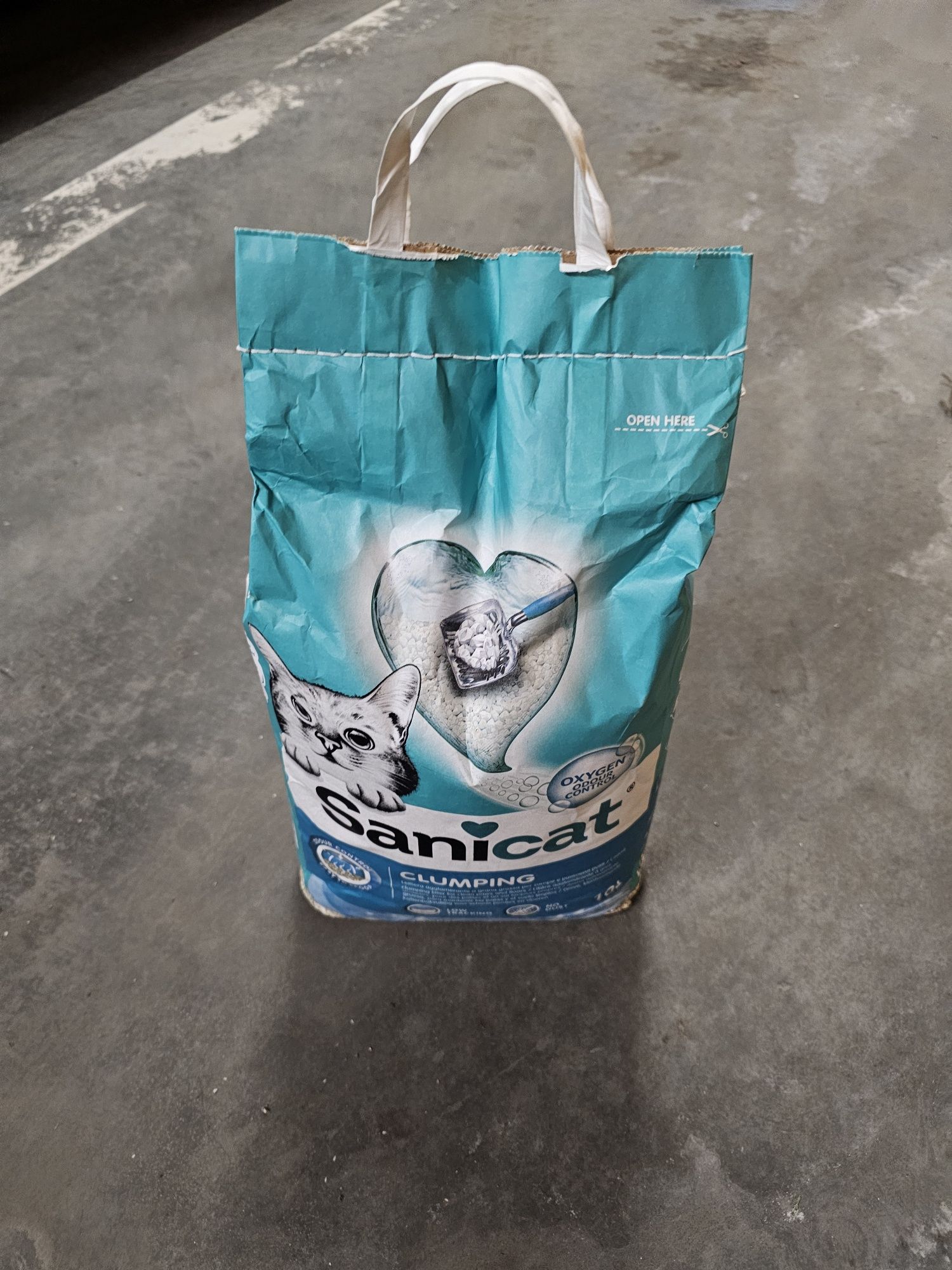 Żwirek dla kota sanicat clumping oxygen
