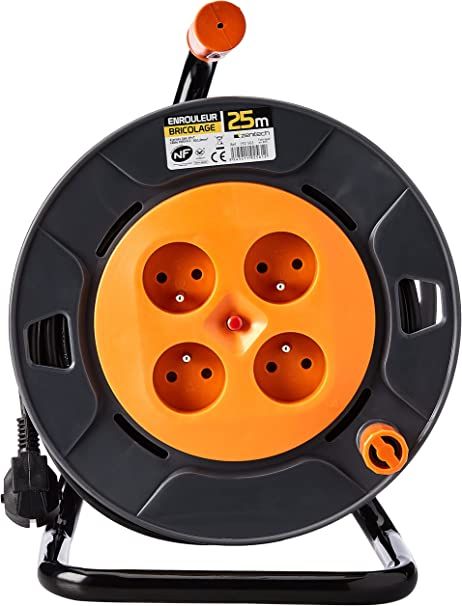 Zenitech 192561 Przedłużacz Bębnowy 25 M 4 Gniazda 1Mm2