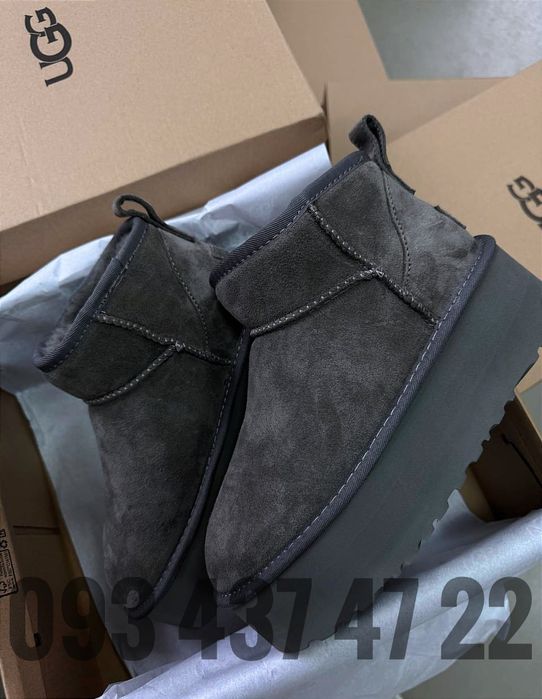 Жіночі UGG UGG Classic Ultra Mini Platform Grey На платформі