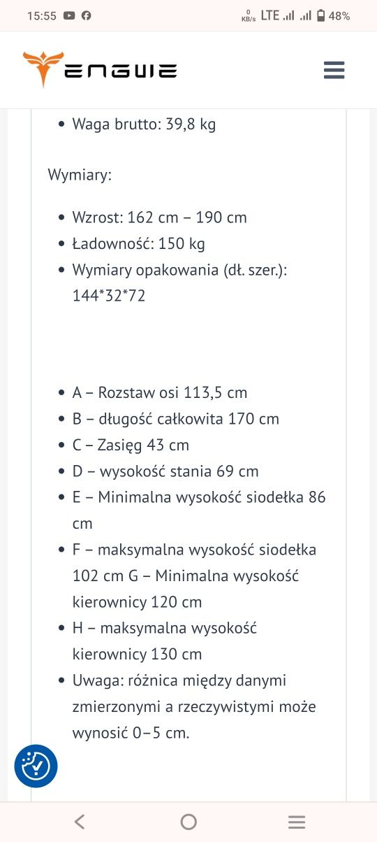 Nowy rower elektryczny składak Engwe engine pro 2.0