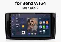 Rádio 9" android Mercedes w164 x164 ML GL CARPLAY WIFI GPS 2/32GB Novo