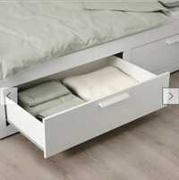 Łóżko z szufladami IKEA Brimnes 80x200, używane, kpl, stan DOBRY