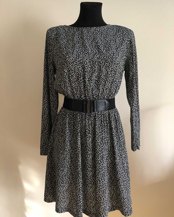 Sukienka z wiskozy S/36 H&M viscose dress