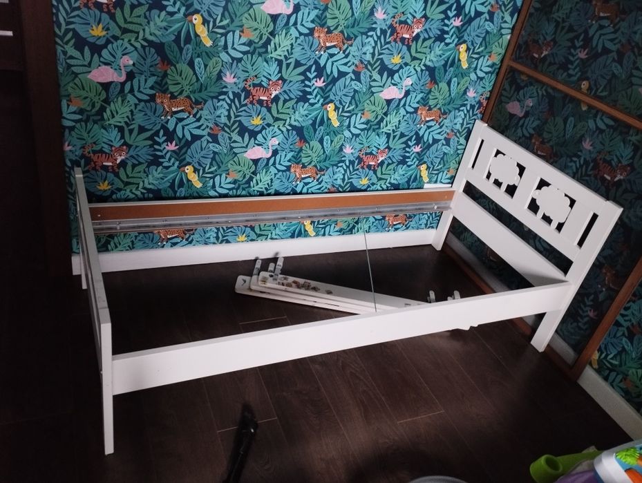 Łóżko Ikea kritter 70 x 160 białe