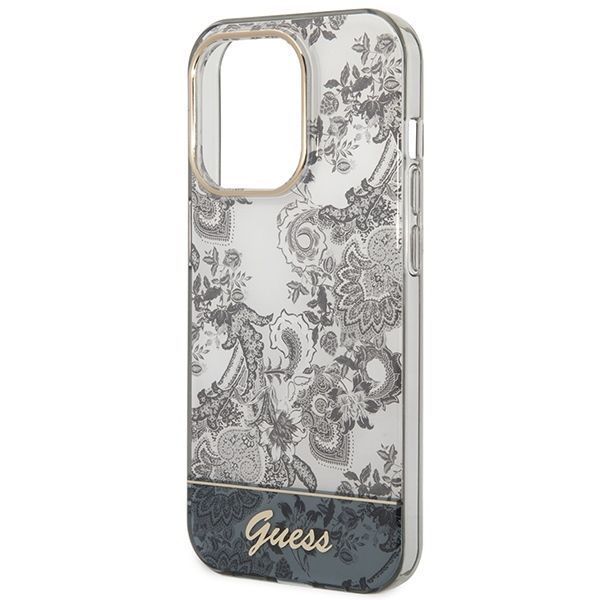 Etui Guess Porcelain Collection dla iPhone 14 Pro Max 6,7" Szary