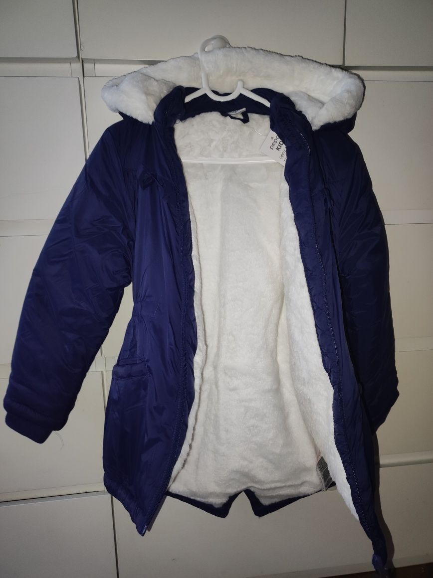 Nowa ciepła kurtka zimowa parka r. 128 Pepco