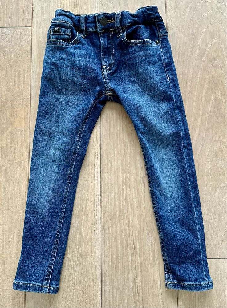 Jeansy CK CALVIN KLEIN dla chłopca dla dziewczynki unisex rozm 4 104