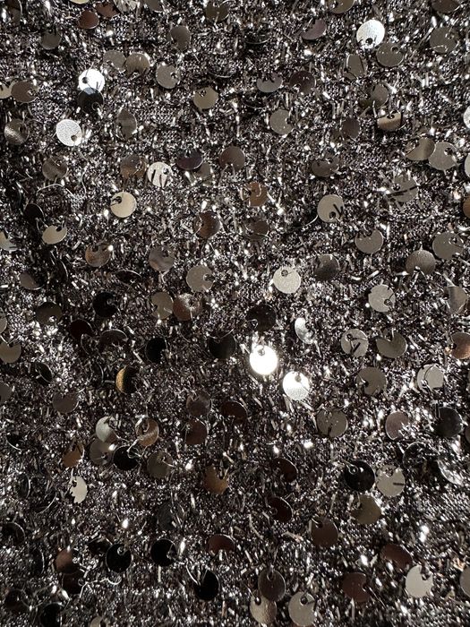 Czarna dluga sukienka cekiny nowa sister party Xs