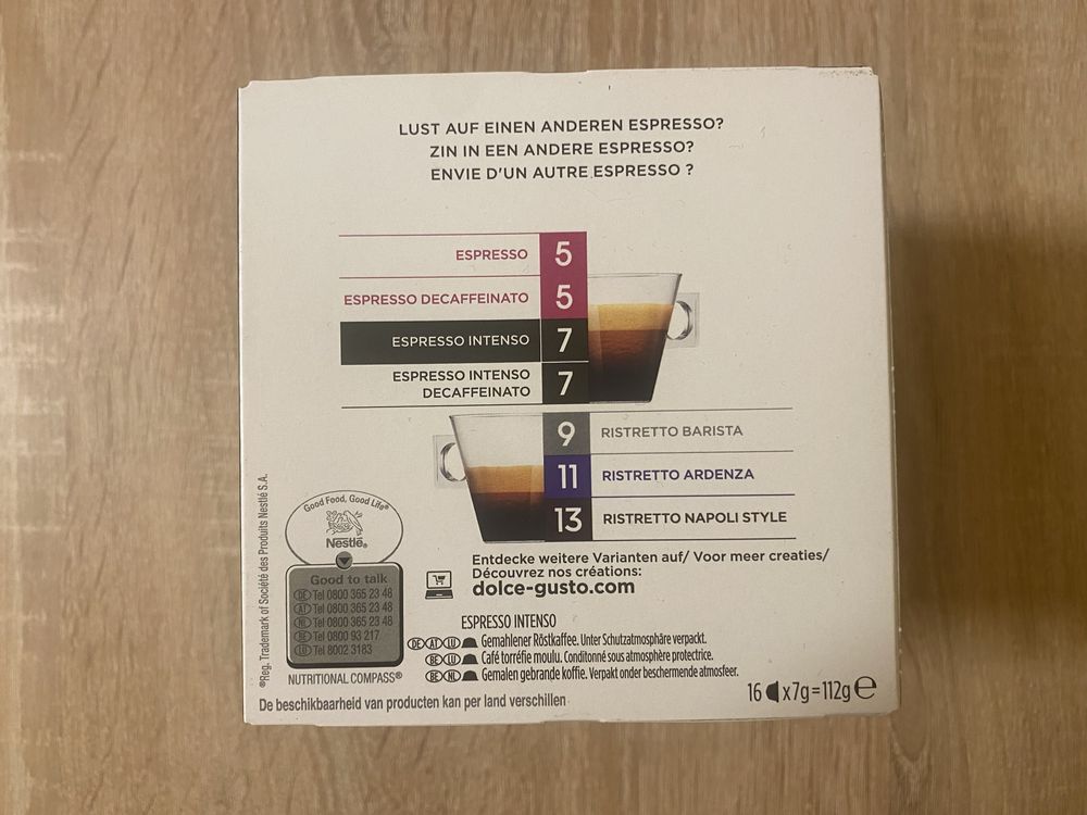 48x Kapsułki Nescafe Dolce Gusto Espresso Intenso