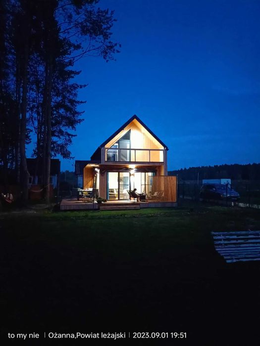 Domek po lasem. Nowa stodoła do wynajęcia w Ożannie woj. podkarpackie