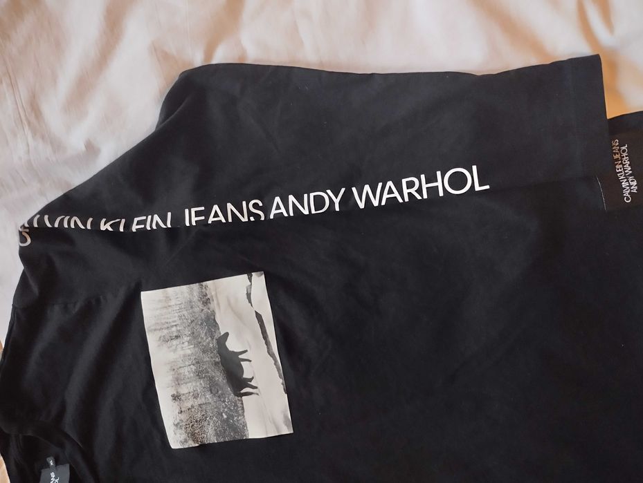 Мото Лонгслив Кальвин Клейн Энди Уорхол новый размер XL Коттон