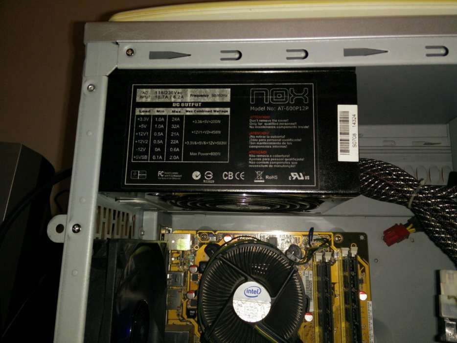 Torre pc Intel core 2 quad q6600 2.4