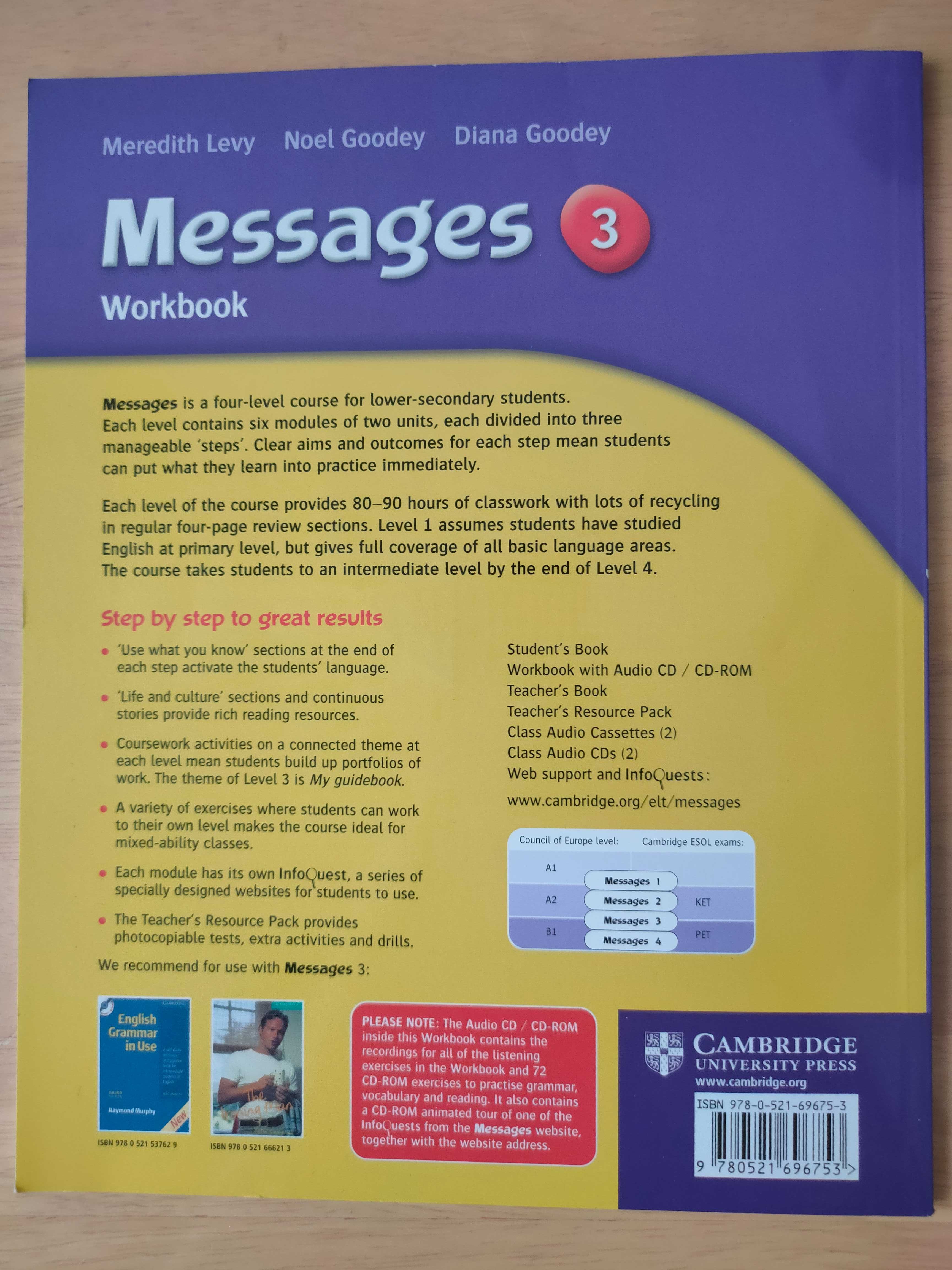 Messages 3 Workbook + CD Levy Meredith, Goodey Noel, Goodey Diana