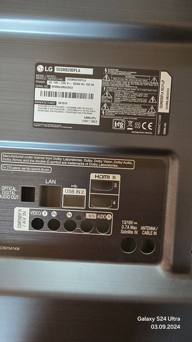 Głośnik lg nanocell 55m8200