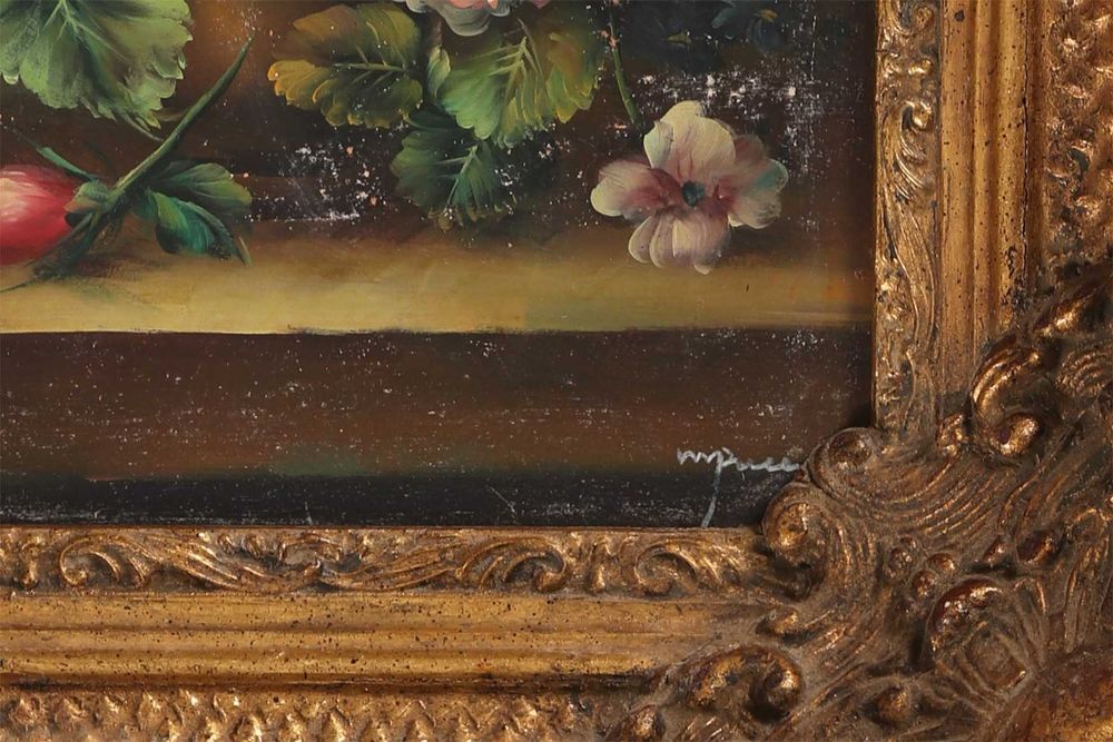 Natureza Morta - Óleo sobre Madeira