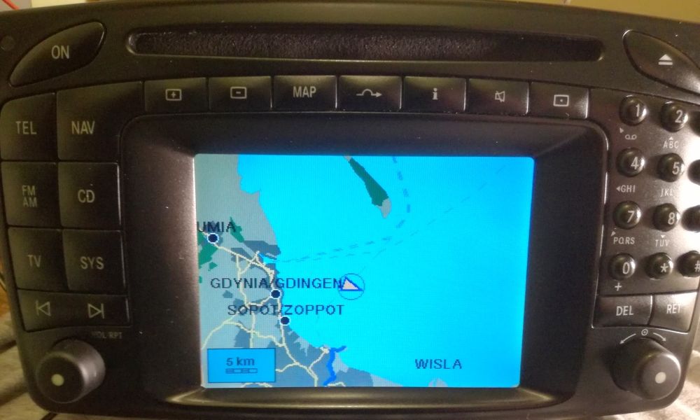 MERCEDES W203 W209 CLK Radio Nawigacja Comand PL Menu EUROPA