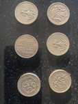 Monety destrykty ( one pound) 4 szt.