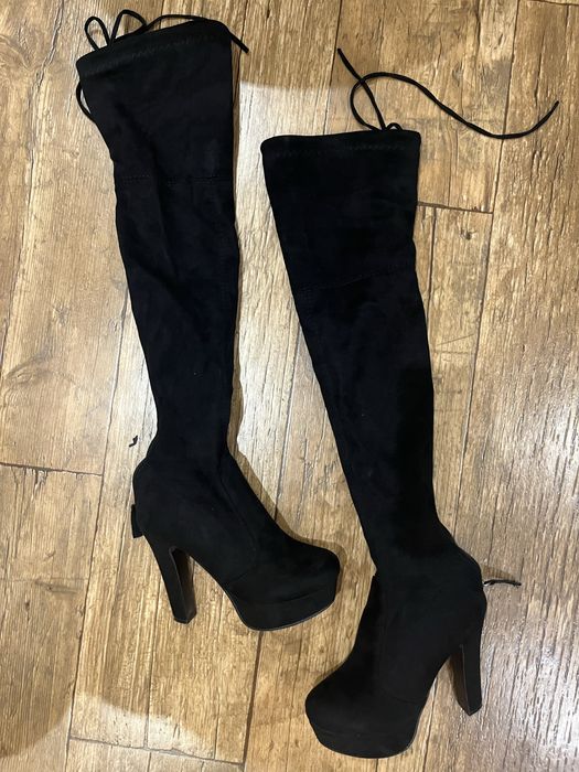 Ботфорти 37-38 замш