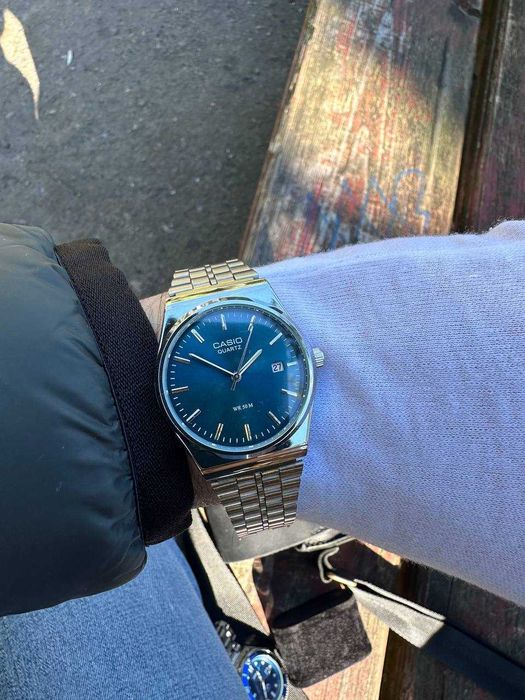 Годинник Casio MTP-VC01 Silver/Blue | Часы касио B-145 | касыо A159 AQ