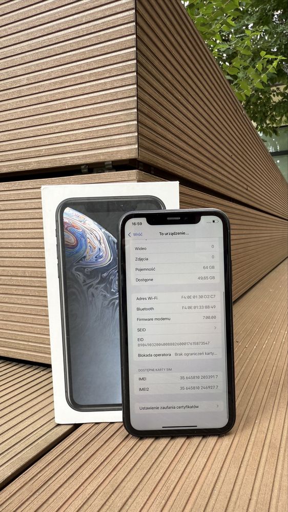 Iphone Xr 64 Gb Black Nowa 100% Bateria