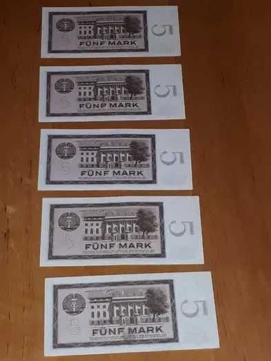 5 marek niemieckich 1964 r./5 Funf Mark Banknote