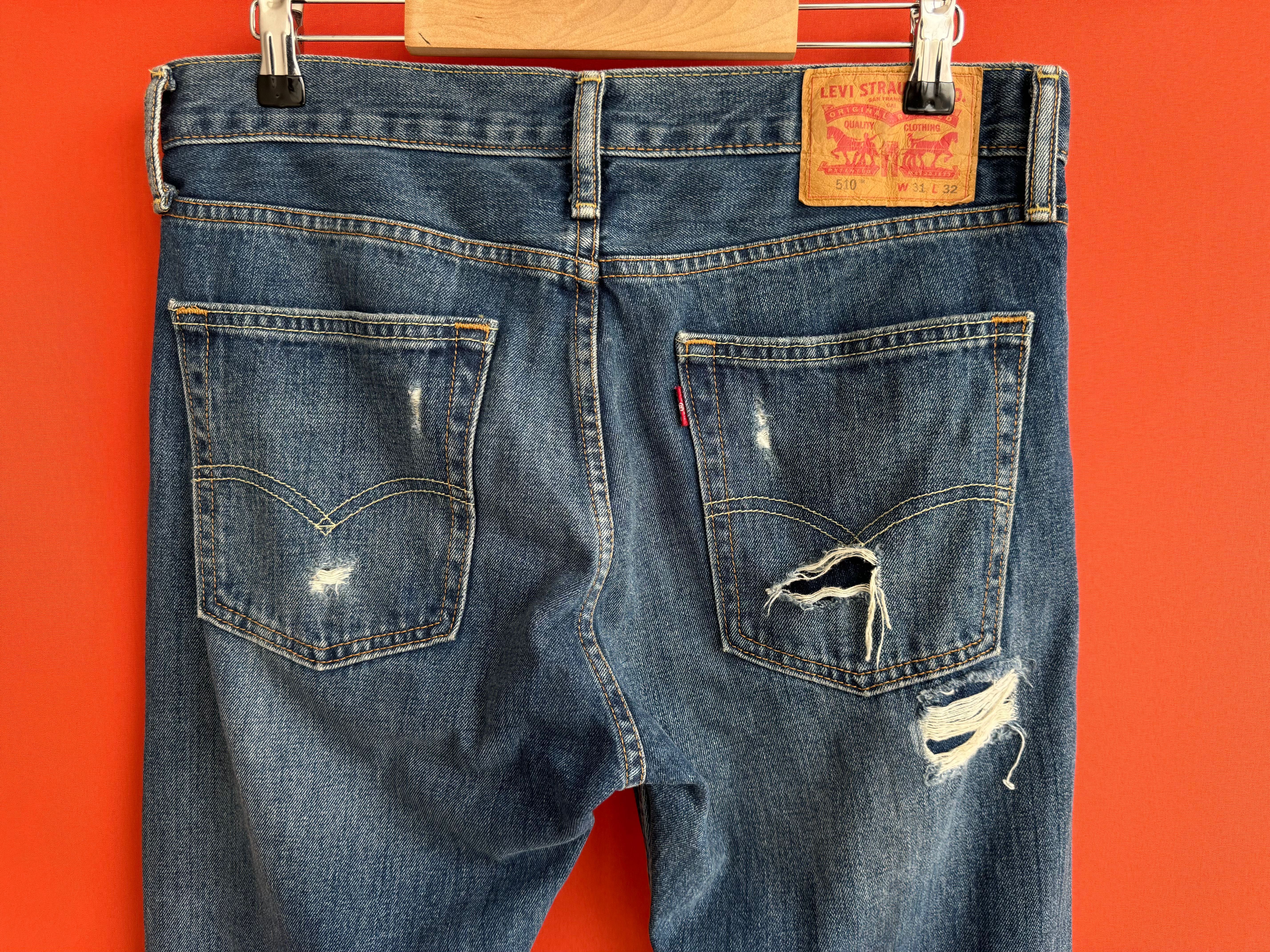Levis Levi’s 510 оригинал мужские джинсы штаны размер 31 32 Б У