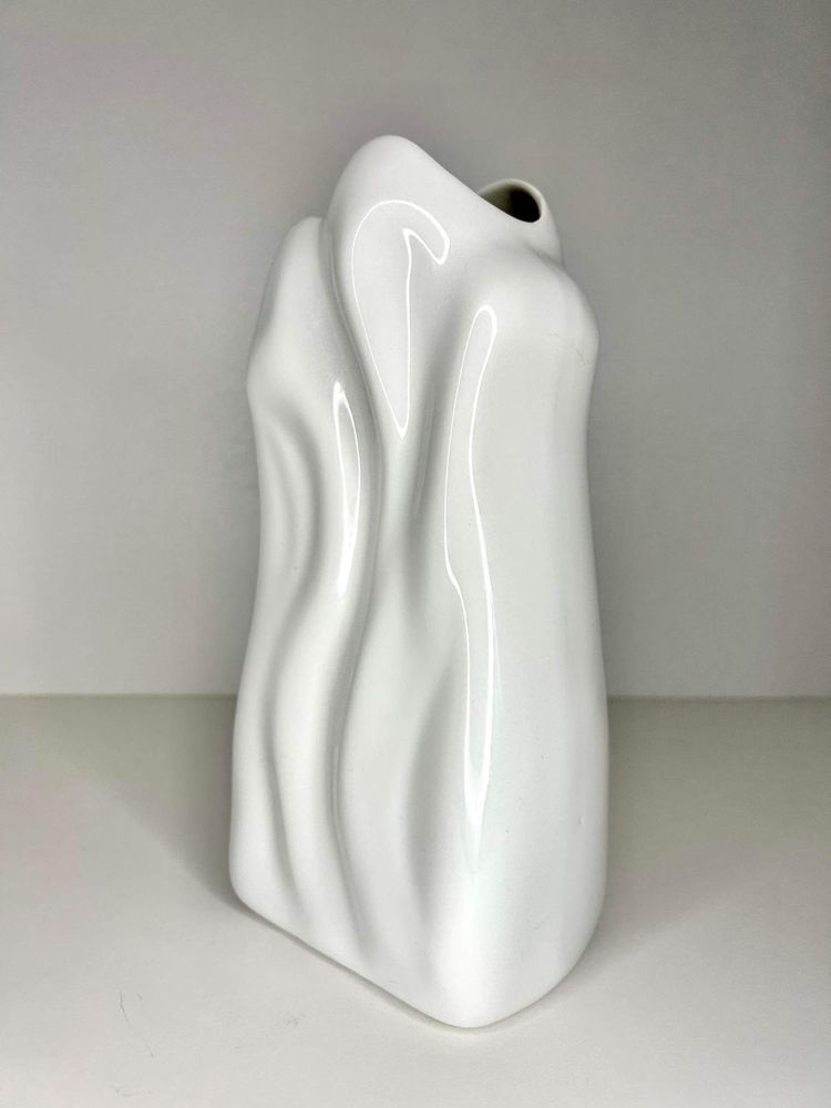 Eschenbach elegancki biały wazon 1960