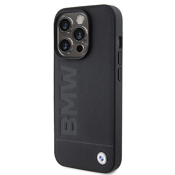 Etui BMW Leather Hot Stamp na iPhone 15 Pro Max - czarne