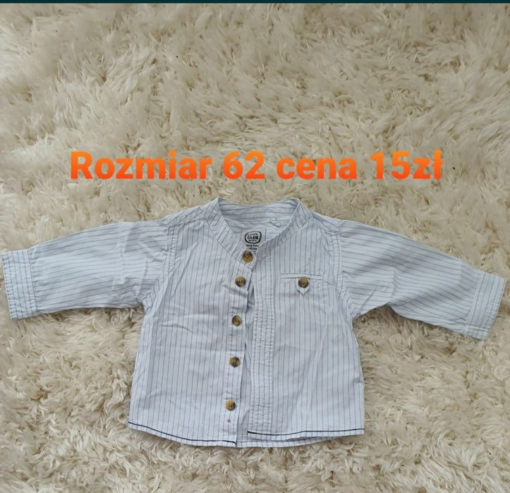 Koszula dziecięca z długim rękawem rozmiar 62