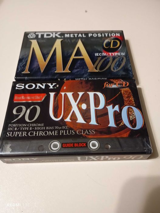 Аудиокассеты, TDK MA 100, Sony UX-Pro 90, Sony metal -xr 90