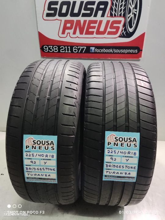 2 pneus semi novos 225-40r18 bridgestone - Oferta dos portes-120 Euros